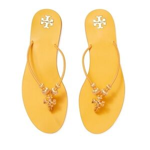 NIB TORY BURCH Capri Flip Flop sandals in yellow Size: 9